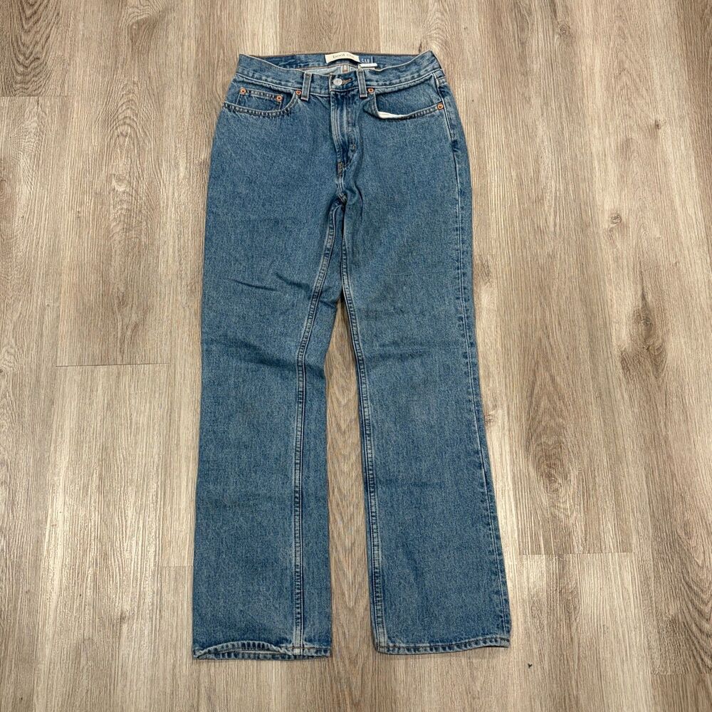 Vintage GAP Blue Jeans Womens 6 Low Rise Boot Cut Ankle Light Wash Cotton Denim